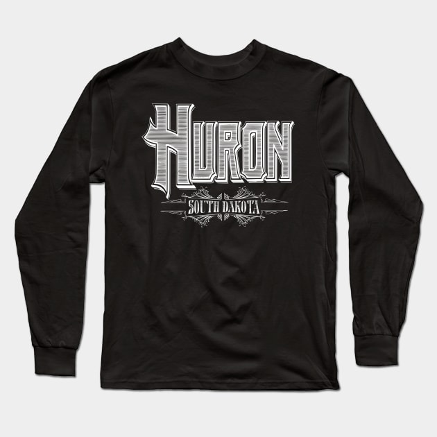 Vintage Huron, SD Long Sleeve T-Shirt by DonDota